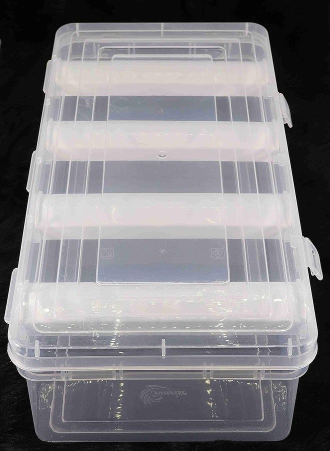 Magic Providers Multipurpose Bangle Organizer | Bangle Box | Plastic Storage Box with 4 Adjustable Rods l Display Box For Bangles, Chuda, Kada, Scrunchies,Chudi,Bracelet,Wrist Watch,Jewellery - Trans - Image 4